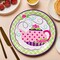 8 Count Green Gingham Tea Party Paper Dinner Plates 9" Disposable Plates for Birthday & Party Celebrations